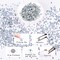 Crystal AB Resin Flatback Rhinestone, Jelly Resin Non-Hotfix Rhinestones for Crafts DIY Design, Tumblers, Clothes, Makeup, Nail Art
